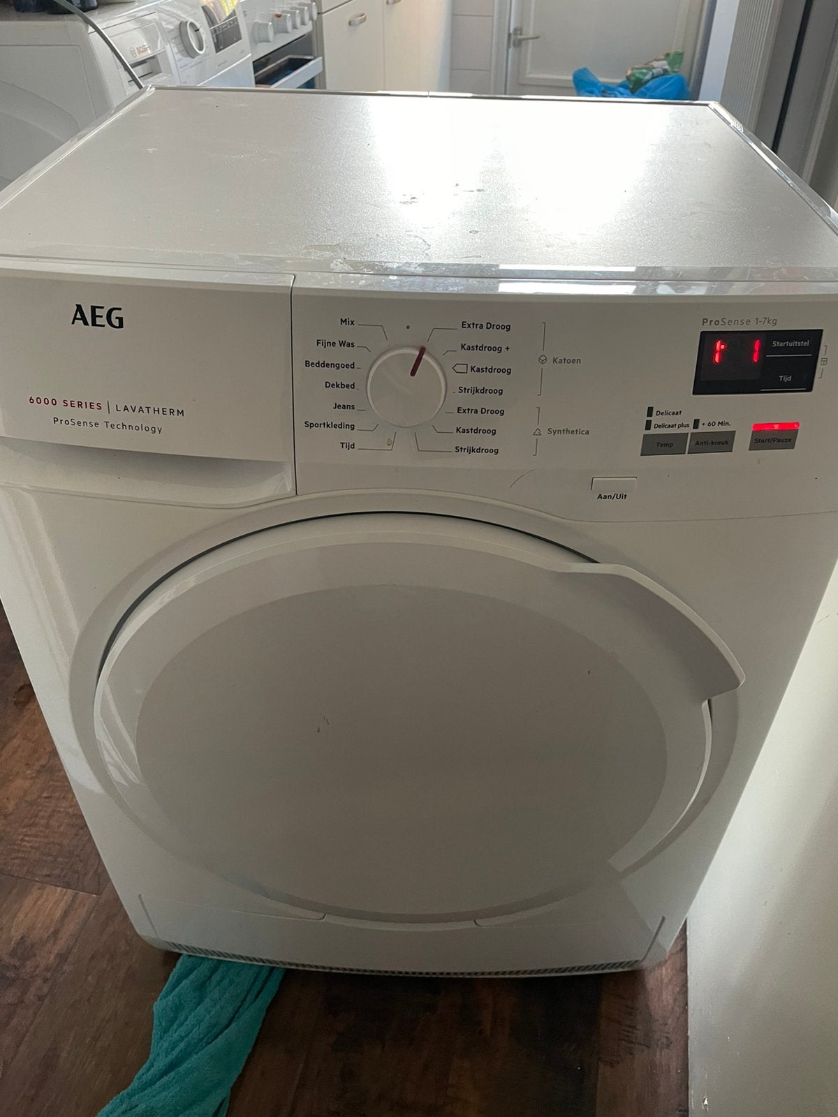 AEG lavatherm 6000 droger foutcode!, Ophalen, 6 tot 8 kg, Gebruikt, 85 tot 90 cm