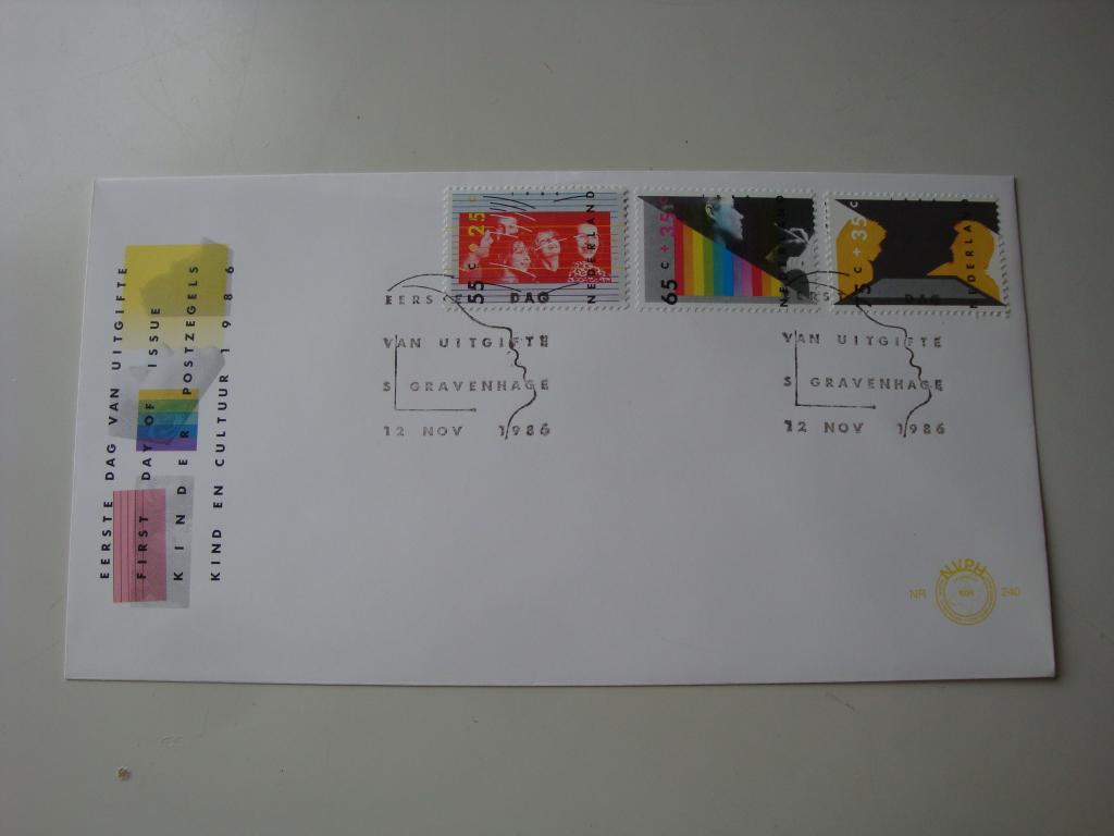 Eerstedagenvelop / FDC Kinderzegels / Kinderpostzegels 1986, Ophalen of Verzenden, Onbeschreven, Nederland
