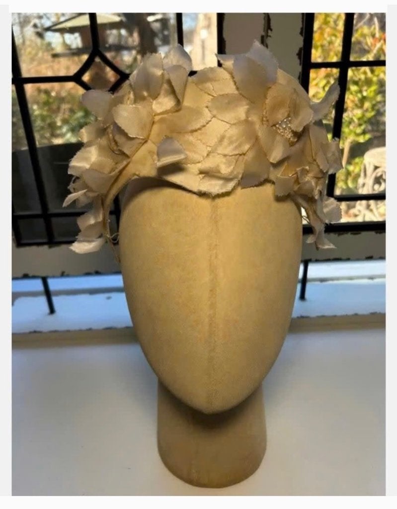 Antieke tiara kroon, zeer oud, bijzonder 33 cm hoogte 9,5 cm, Ophalen of Verzenden, Dames