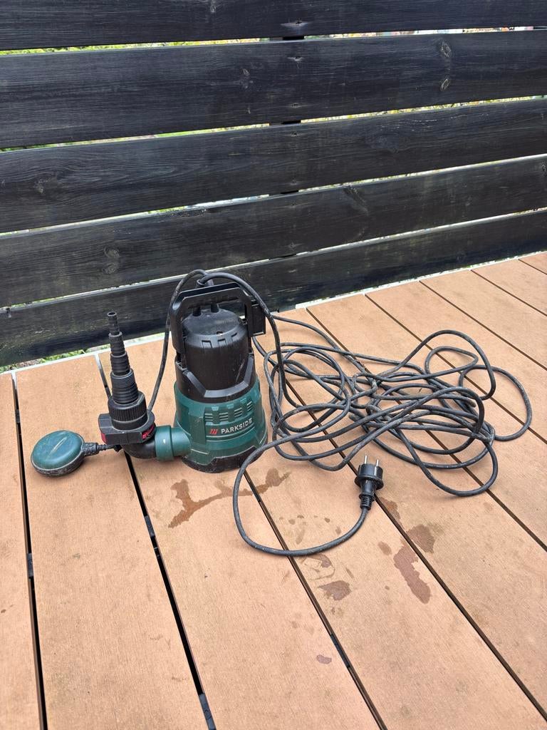 Parkside schoonwaterpomp, Tuin en Terras, Waterpompen, Ophalen, Gebruikt, Elektrisch, Dompelpomp