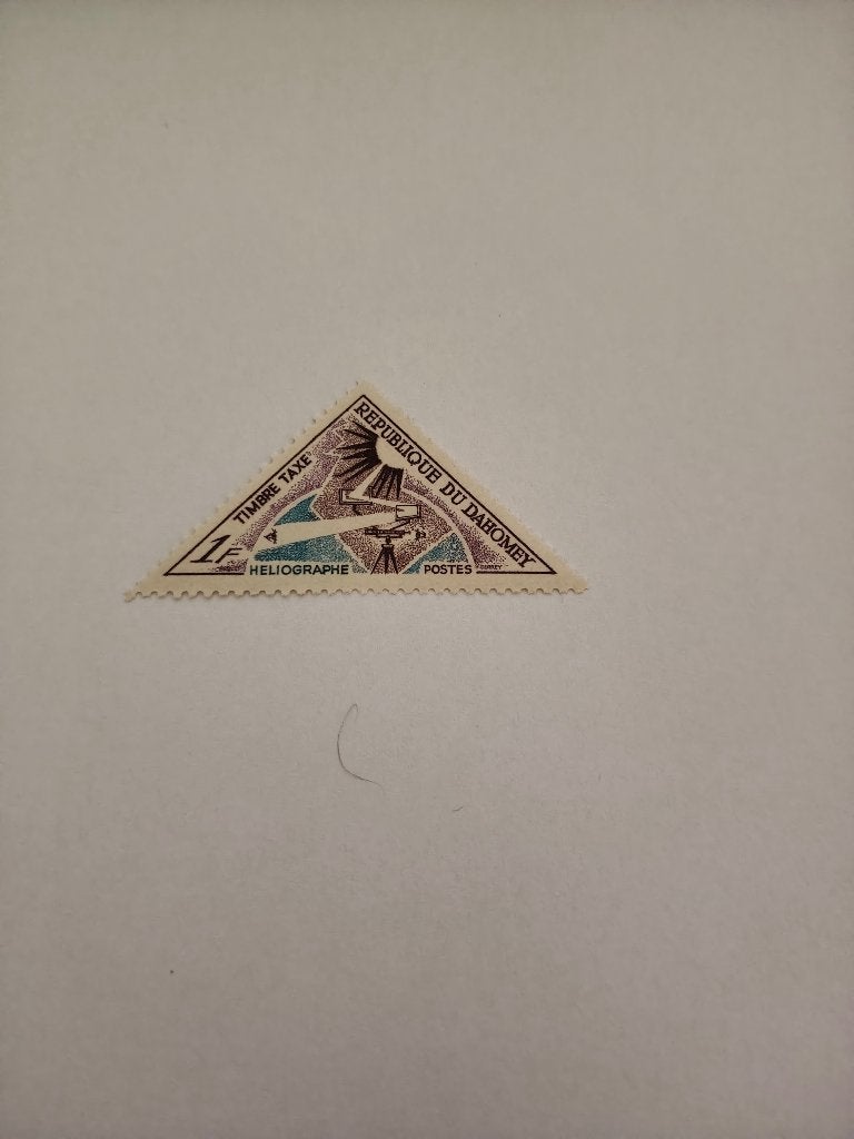 8480 du dahomey benin heliograaf 1967, Postzegels en Munten, Verzenden, Overige landen