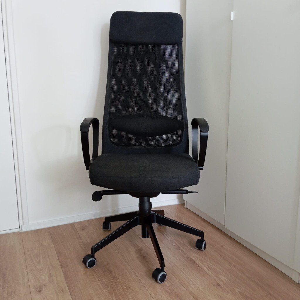 Ikea Markus draaibare ergonomische bureaustoel, Huis en Inrichting, Ophalen, Zwart, Zo goed als nieuw, Bureaustoel
