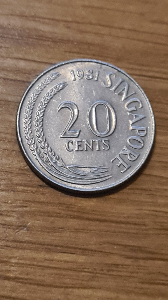 Singapore - 20 Cents 1981, Ophalen of Verzenden, Zuidoost-Azië