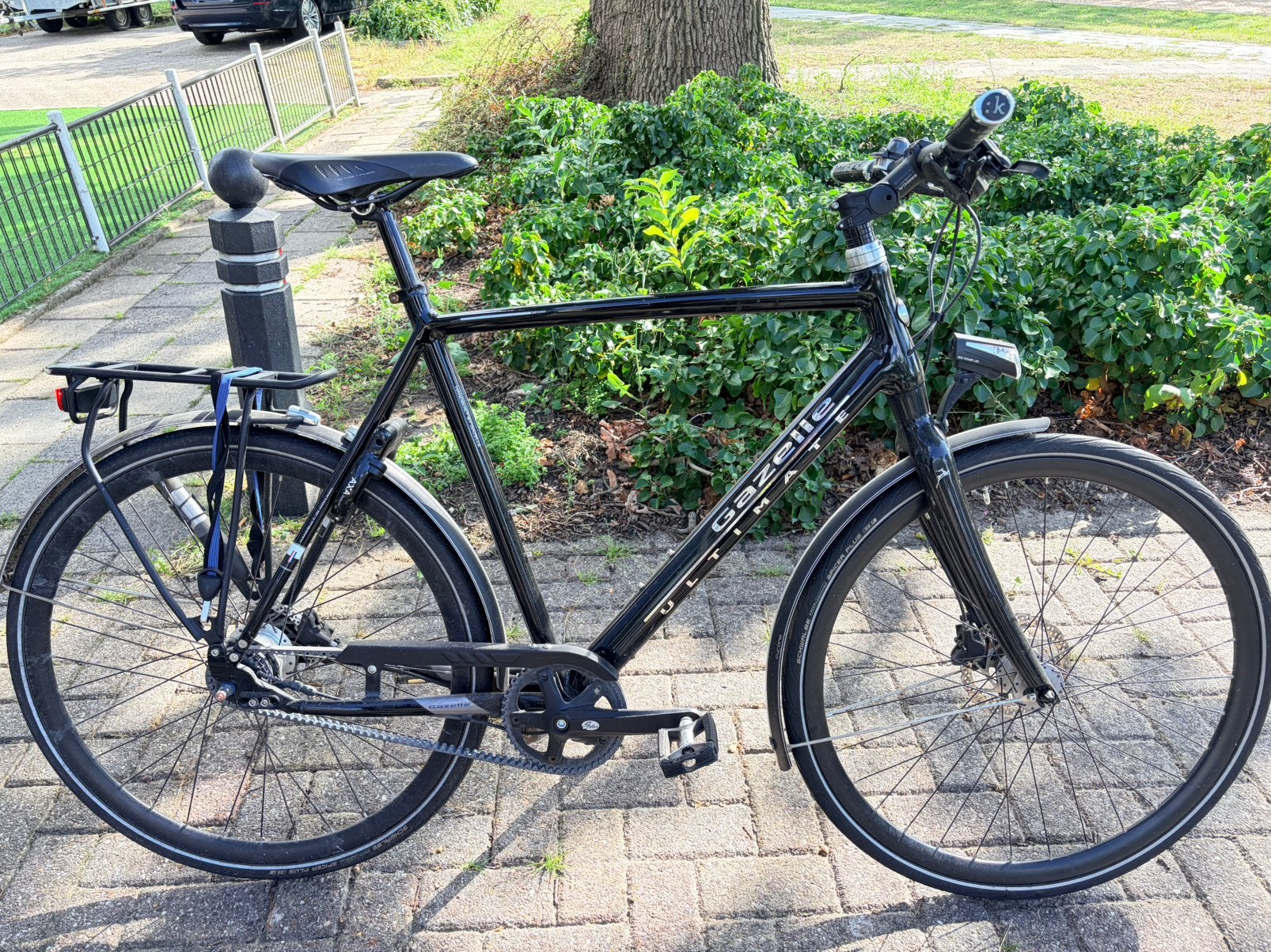 Gazelle Ultimate S8 Belt Drive Alfine 8 versnellingen, Ophalen, Gebruikt, 61 tot 65 cm, Schijfrem