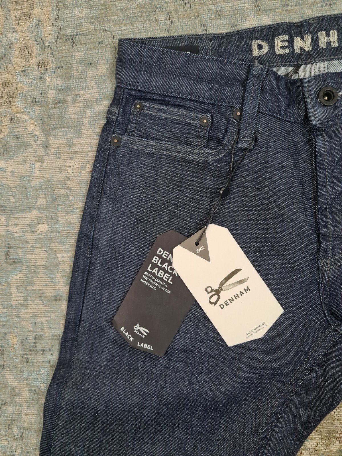 DENHAM RAZOR W27 L32 NIEUW Slim STRETCH Bronno2732 Blauw, https://www.denham.com/contact/, DENHAM B.V., Blauw, Nieuw