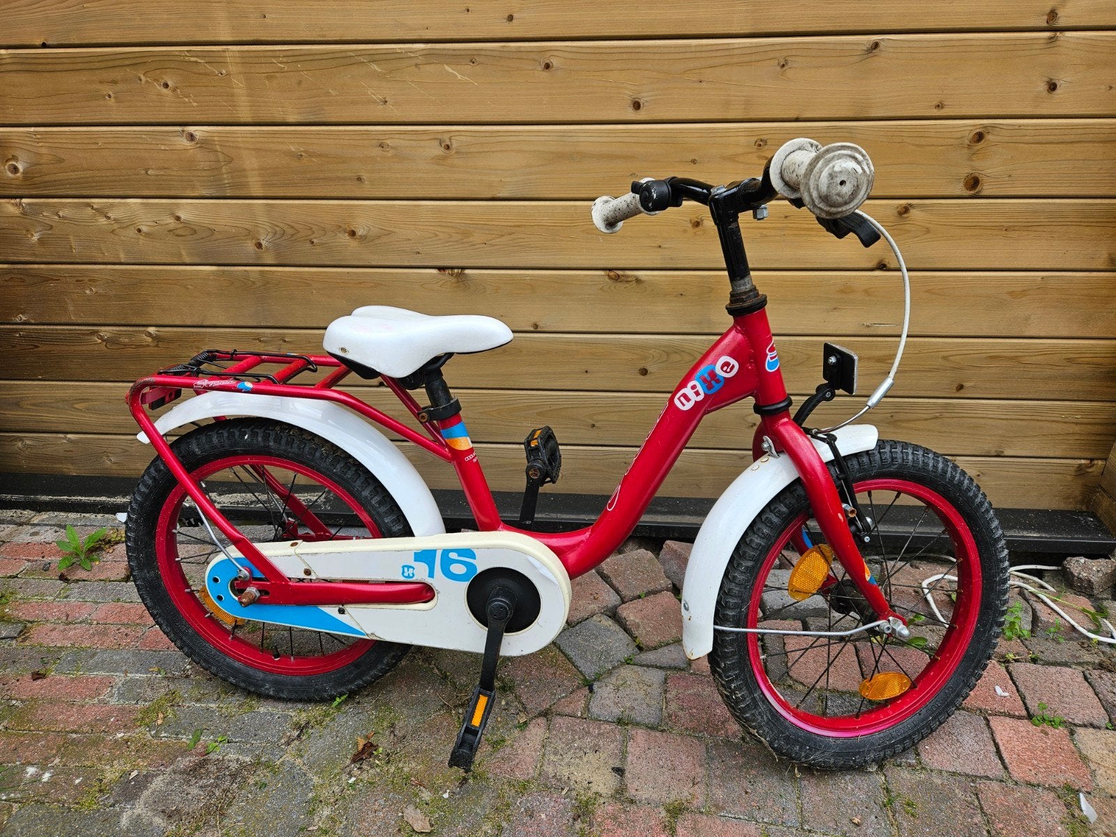 S'cool Nixe meisjesfiets 16 inch - Rood, Fietsen en Brommers, Fietsen | Meisjes, Ophalen, Gebruikt