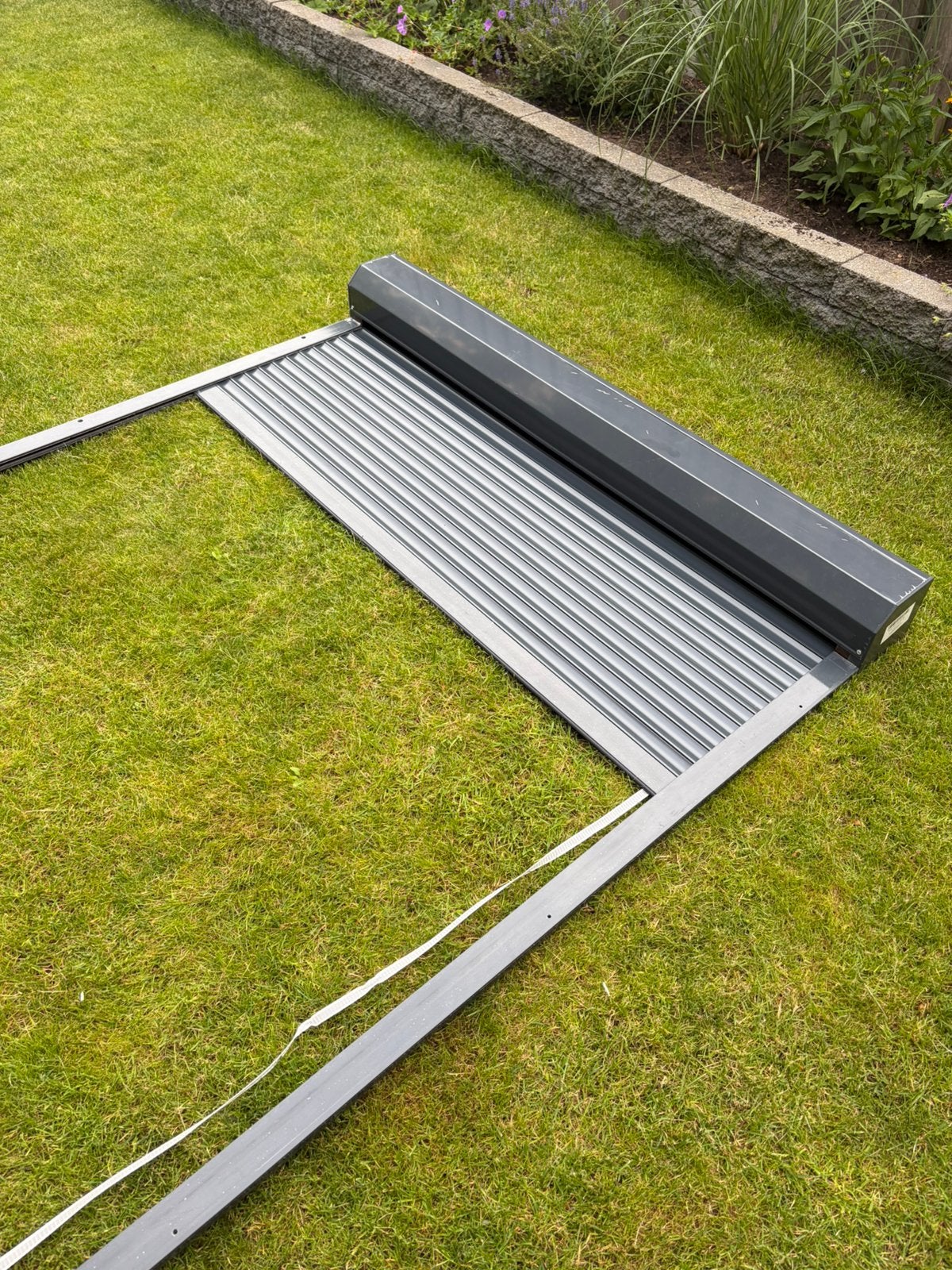 Voorzetrolluik - 1546mm x 1621 mm hoog, Antraciet, Ophalen, Overige kleuren, 150 tot 200 cm, Nieuw