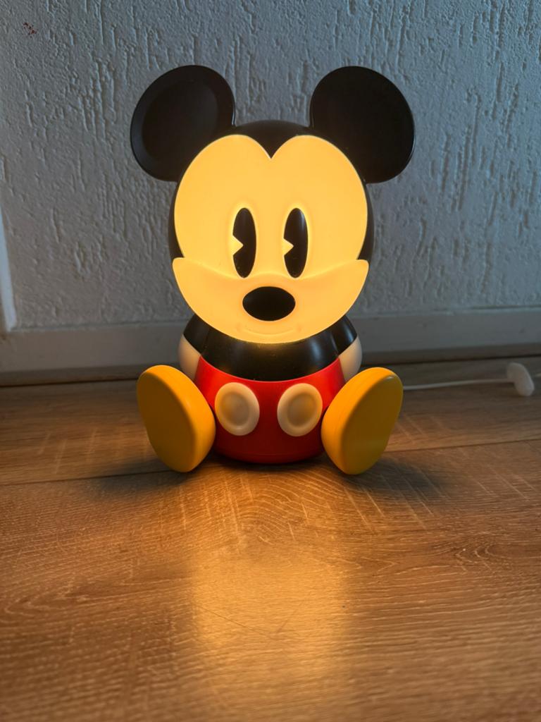 Philips Led Mickey mouse lamp, slaaptrainer., Ophalen of Verzenden, Zo goed als nieuw, Lamp