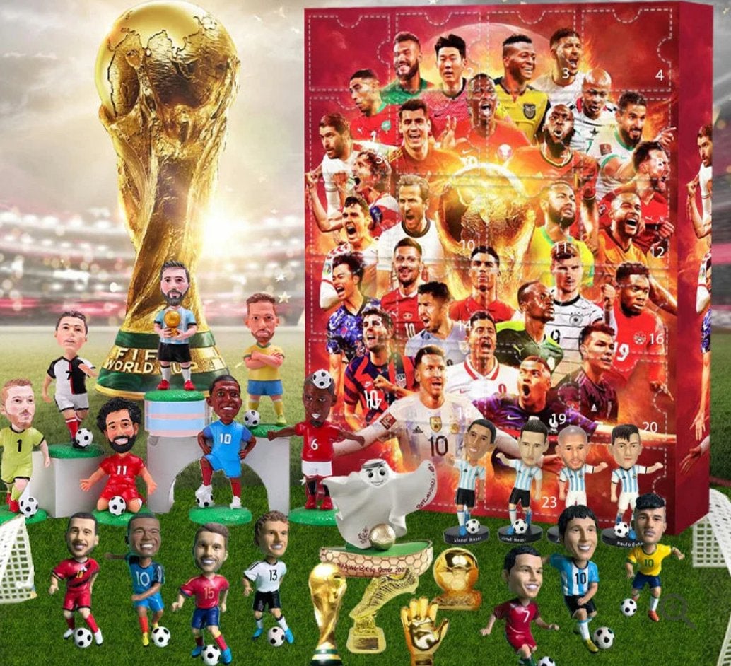 Voetbal kalender met poppetjes en assecoires nieuw, Ophalen of Verzenden, Nieuw