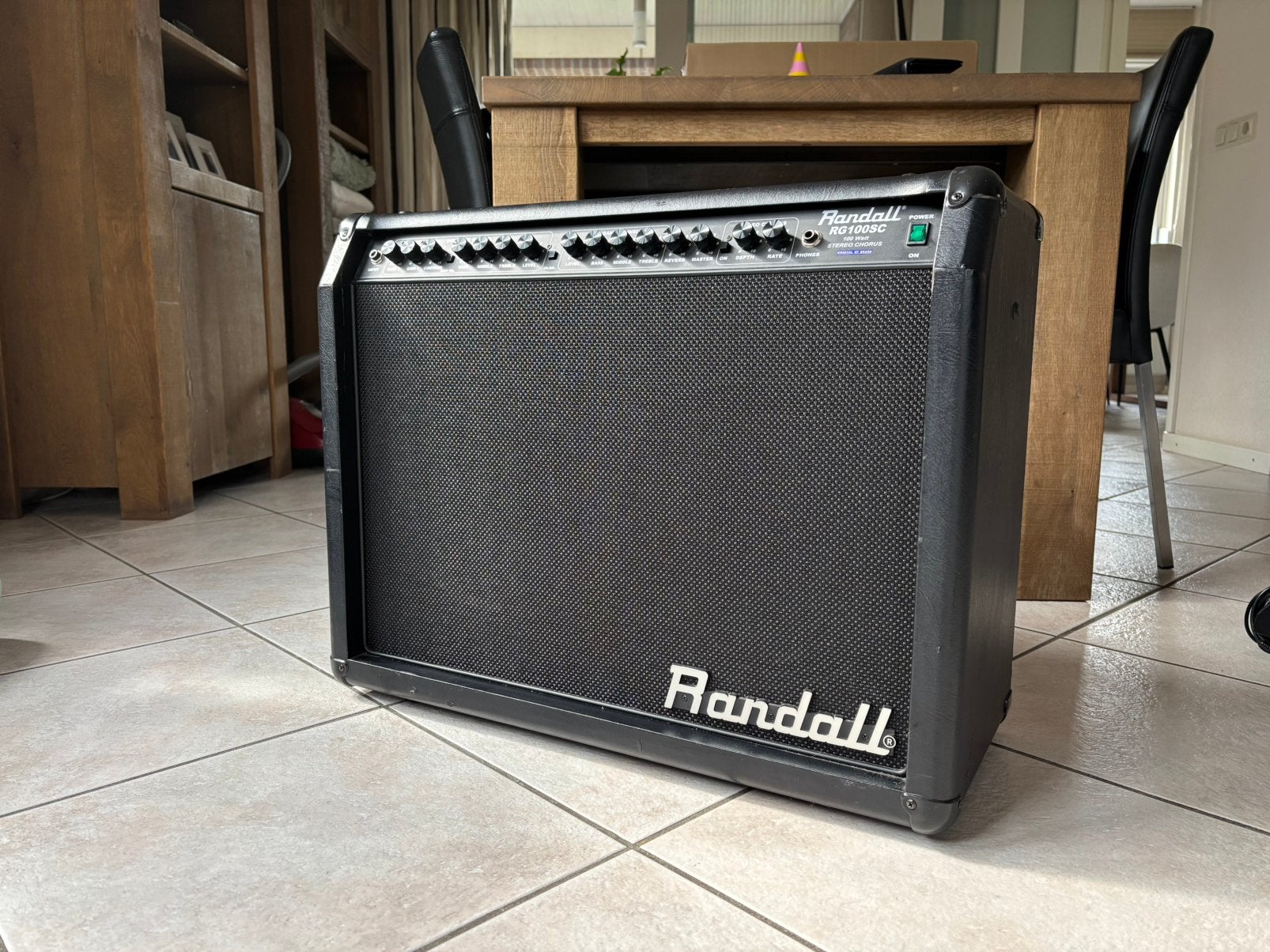Randall RG100SC gitaarversterker met footswitch, Ophalen, Gebruikt, Gitaar, 100 watt of meer