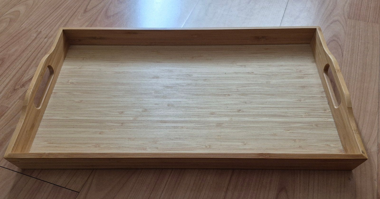 IKEA FRUKTSKAL Dienblad bamboe 50x30 cm NIEUW, Ophalen, Zo goed als nieuw, Dienblad, Met opstaande rand
