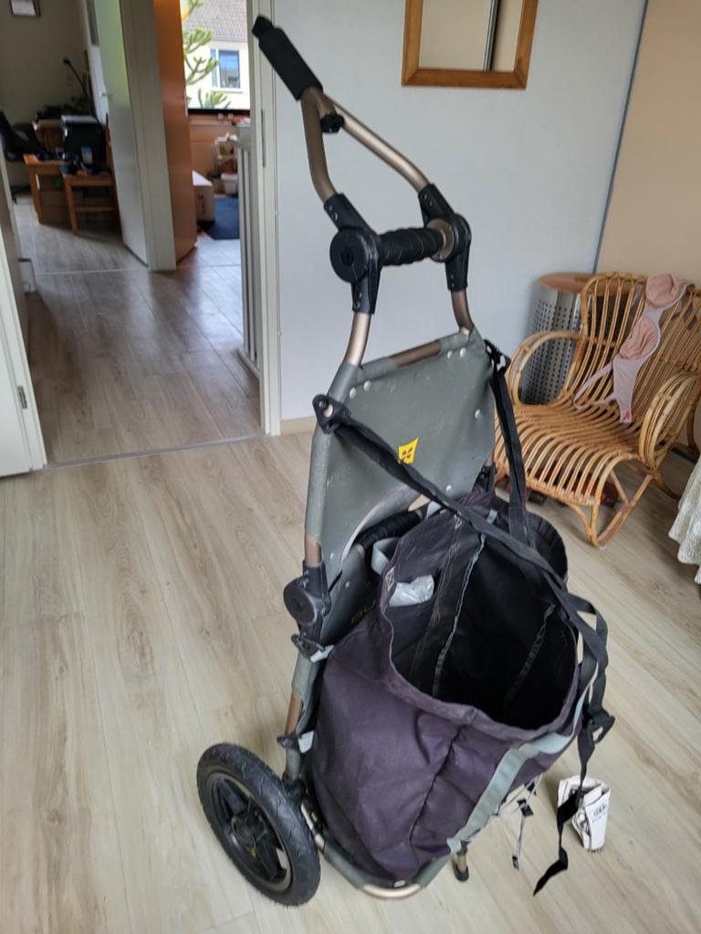 Burley Travoy Cool Grey Fiets Bagagekar, Ophalen, Gebruikt, Opvouwbaar, Bagagekar