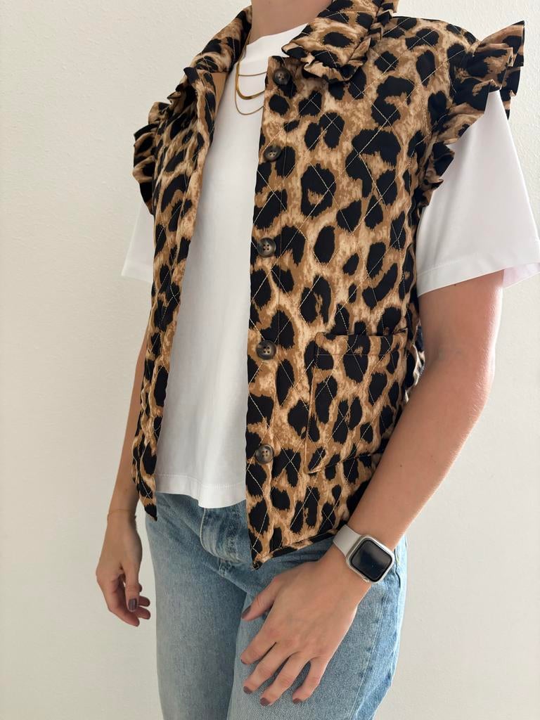 My Jewellery gilet panterprint maat S, Ophalen of Verzenden, Zo goed als nieuw, Maat 36 (S), Bruin
