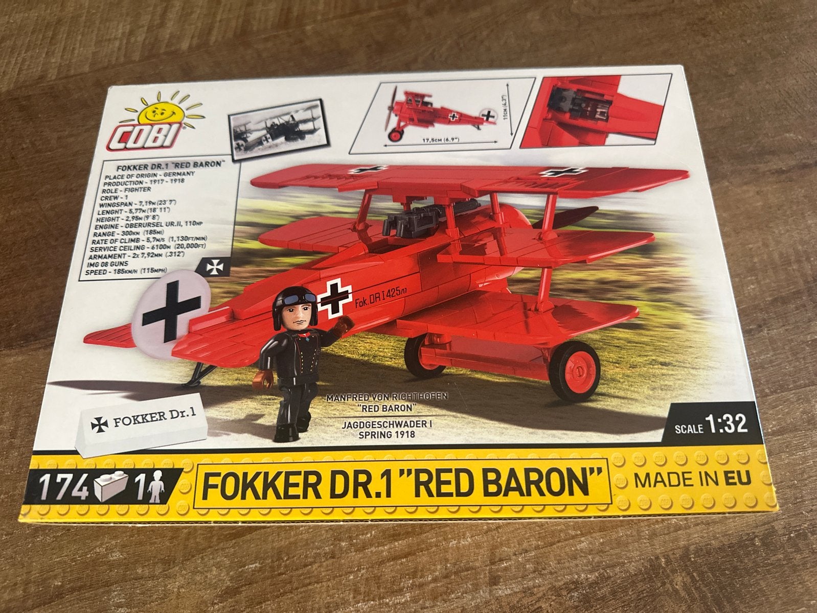 COBI Fokker Dr.1 "Red Baron" bouwset - Nieuw in doos, Ophalen, Nieuw, Overige merken