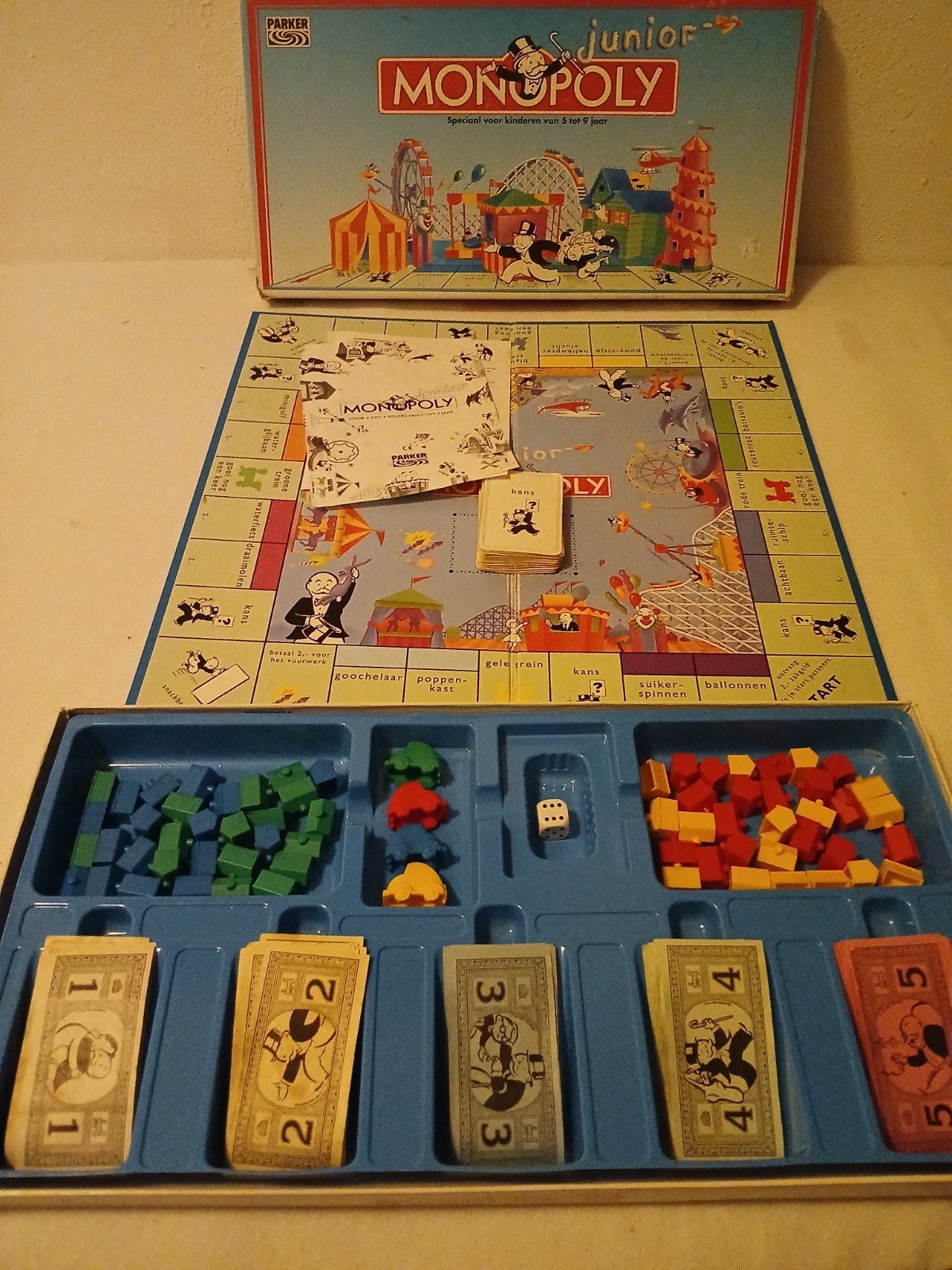 Monopoly Junior Bordspel - Speciaal voor kinderen, Drie of vier spelers, Ophalen, Gebruikt, Parker
