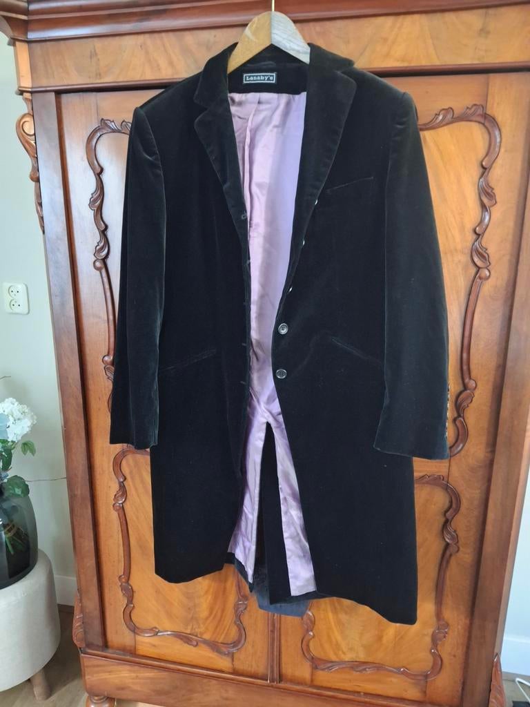 Zwarte jas 42, Kleding | Heren, Ophalen of Verzenden, Zo goed als nieuw, Zwart
