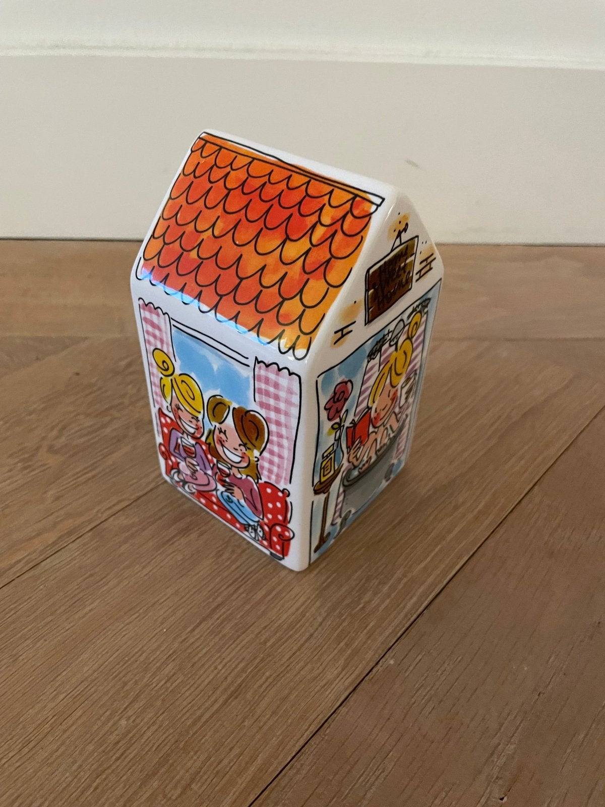 Blond Amsterdam spaarpot huisje home thema nieuw, Ophalen, Nieuw, Steen, Aardewerk of Keramiek, Overige thema's