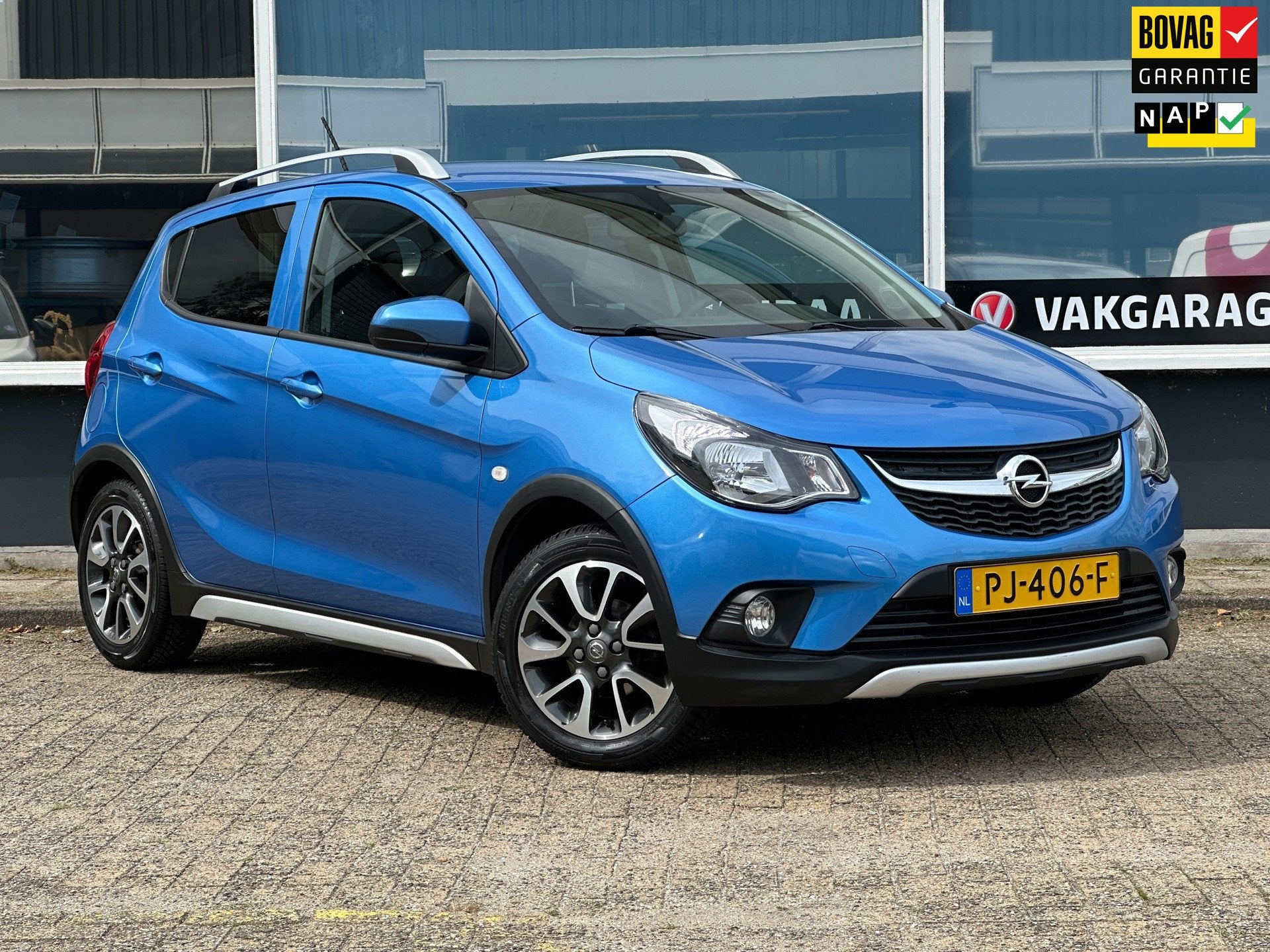 Opel KARL 1.0 Rocks Online Edition/AUT/ONSTAR/PDC, Auto's, 839 kg, Stof, Gebruikt, Blauw