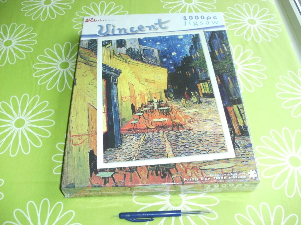 Nieuw in seal: Vincent van Gogh - Terrace at Night - 1000 st, Ophalen of Verzenden, 500 t/m 1500 stukjes, Nieuw, Legpuzzel