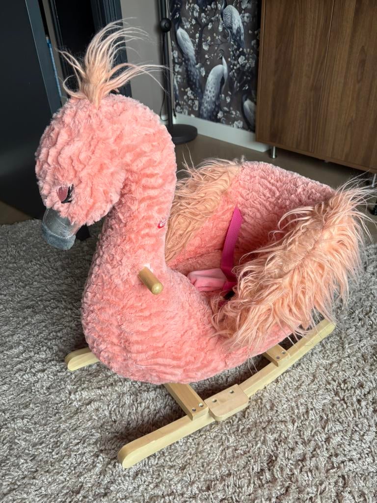Schommelflamingo, Ophalen, Zo goed als nieuw