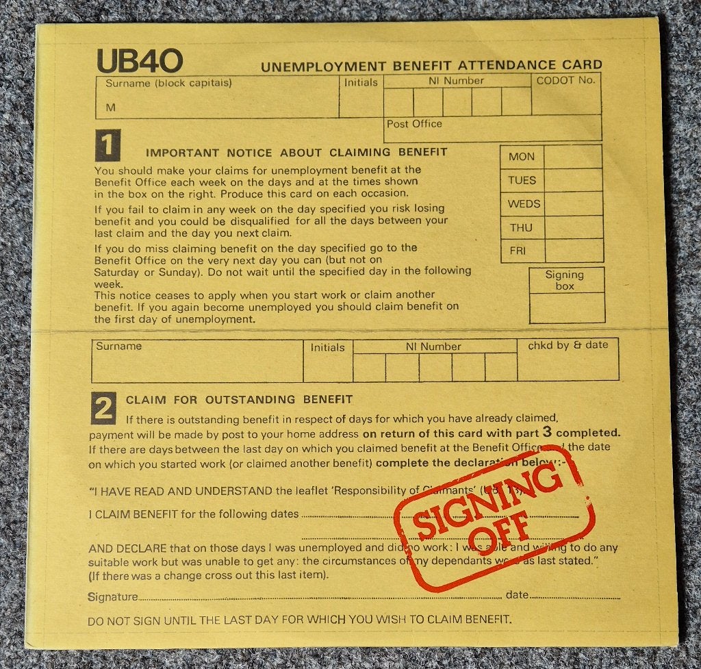 UB40 – Signing Off, Cd's en Dvd's, Vinyl | Pop, LP, 12 inch, Ophalen of Verzenden