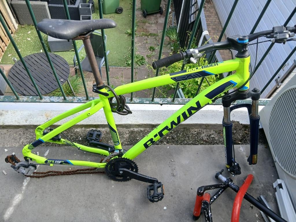B'Twin Rockrider 5.1 Fietsframe - Neon Geel, Fietsen en Brommers, Fietsen | Heren | Sportfietsen en Toerfietsen, Overige merken