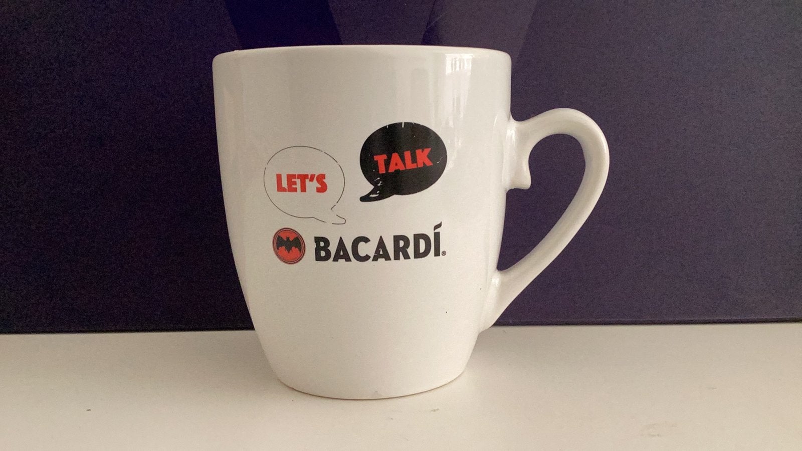 Aardewerk beker BACARDI, Ophalen of Verzenden, Zo goed als nieuw, Gebruiksvoorwerp
