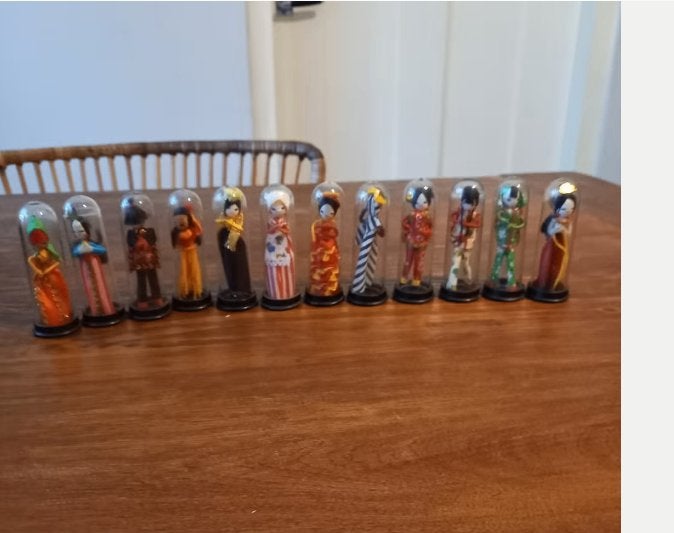 12x Vintage Klederdracht Popjes Chenille/Pijpenrager 1960/70, Ophalen of Verzenden, Zo goed als nieuw