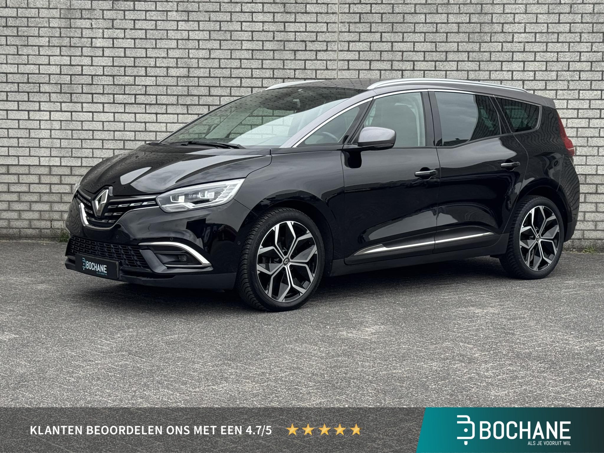 Renault Grand Scénic 1.3 TCe Intens 7p. | Achteruitrijcamer, 15 km/l, 4 cilinders, Met garantie (alle), Zwart