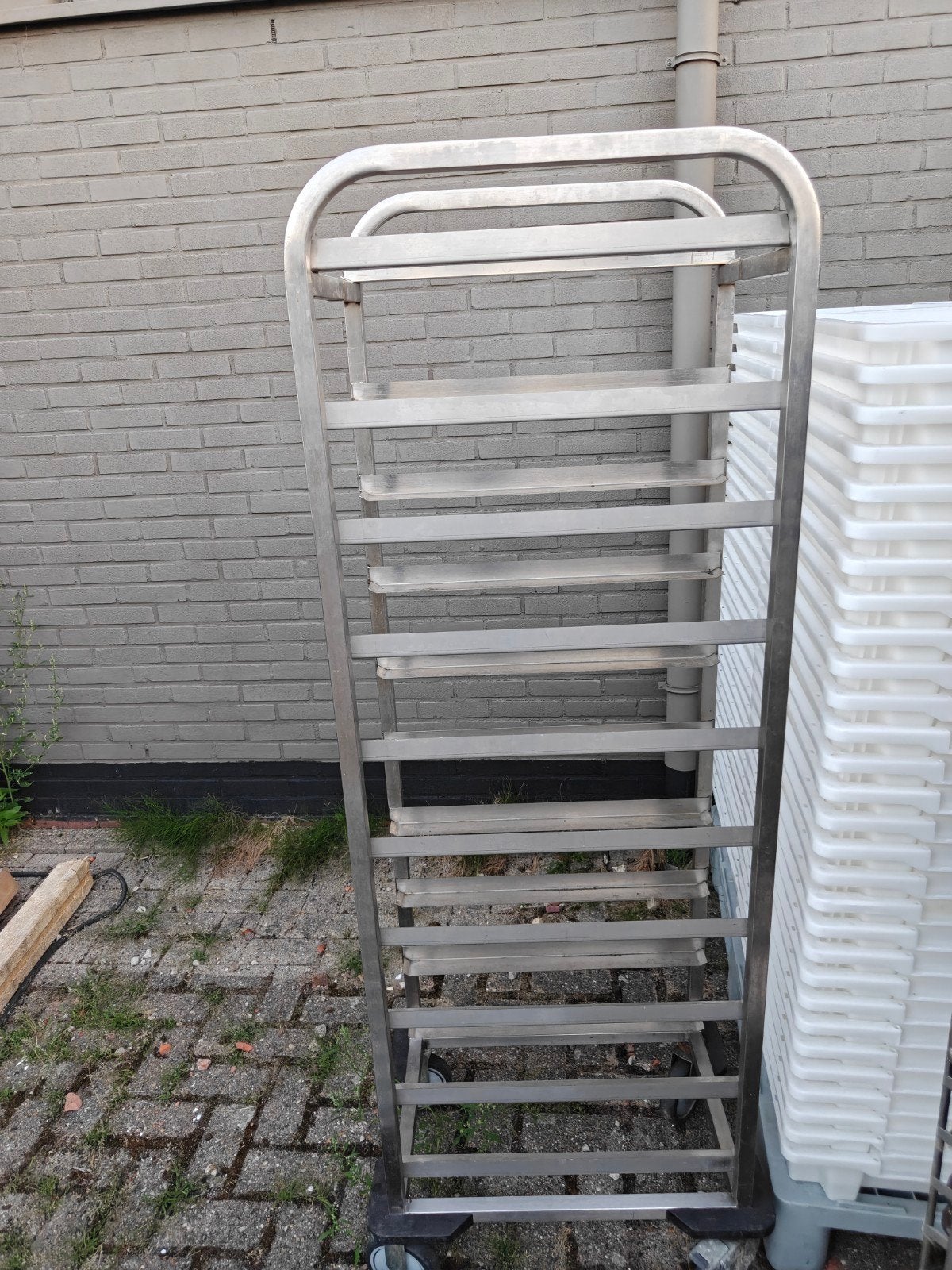 RVS Regaalwagen, 100 liter of meer, Ophalen, Gebruikt, Transportkar