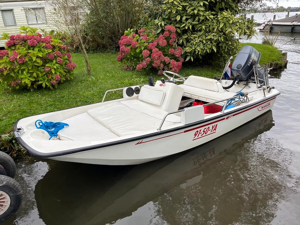 De Onzinkbare Legende: Boston Whaler 13 GLS, Ophalen, Gebruikt, 30 tot 50 pk, Buitenboordmotor