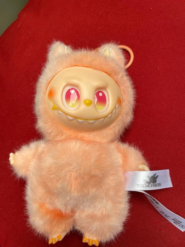 Lafufu Labubu Happiness sleutelhanger - Geel & Oranje, Ophalen of Verzenden
