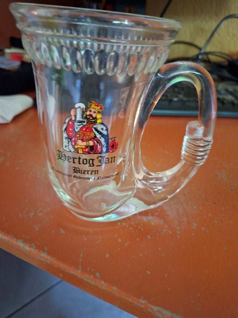 Hertog Jan Bieren Nederlands bierpul Glas Franse Hoorn, Verzamelen, Biermerken, Ophalen of Verzenden, Zo goed als nieuw, Pul(len)