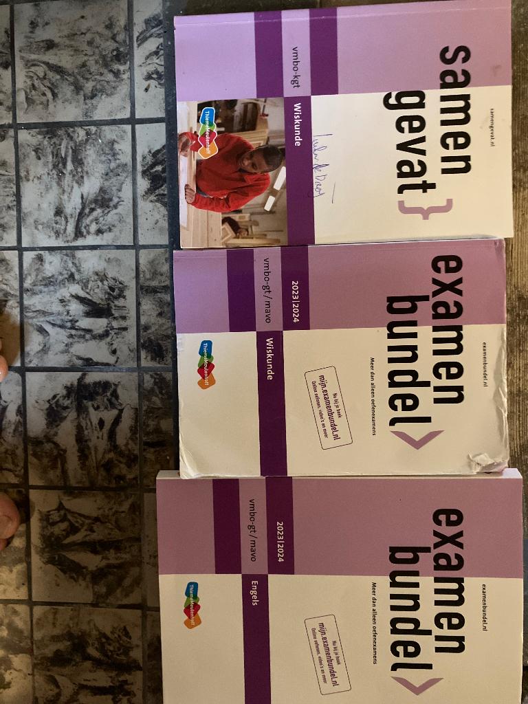Gratis Eindexamenbundel vmbo gt eng + wisk. wisk samengevat, Boeken, Schoolboeken, Ophalen, Zo goed als nieuw, VMBO, Engels