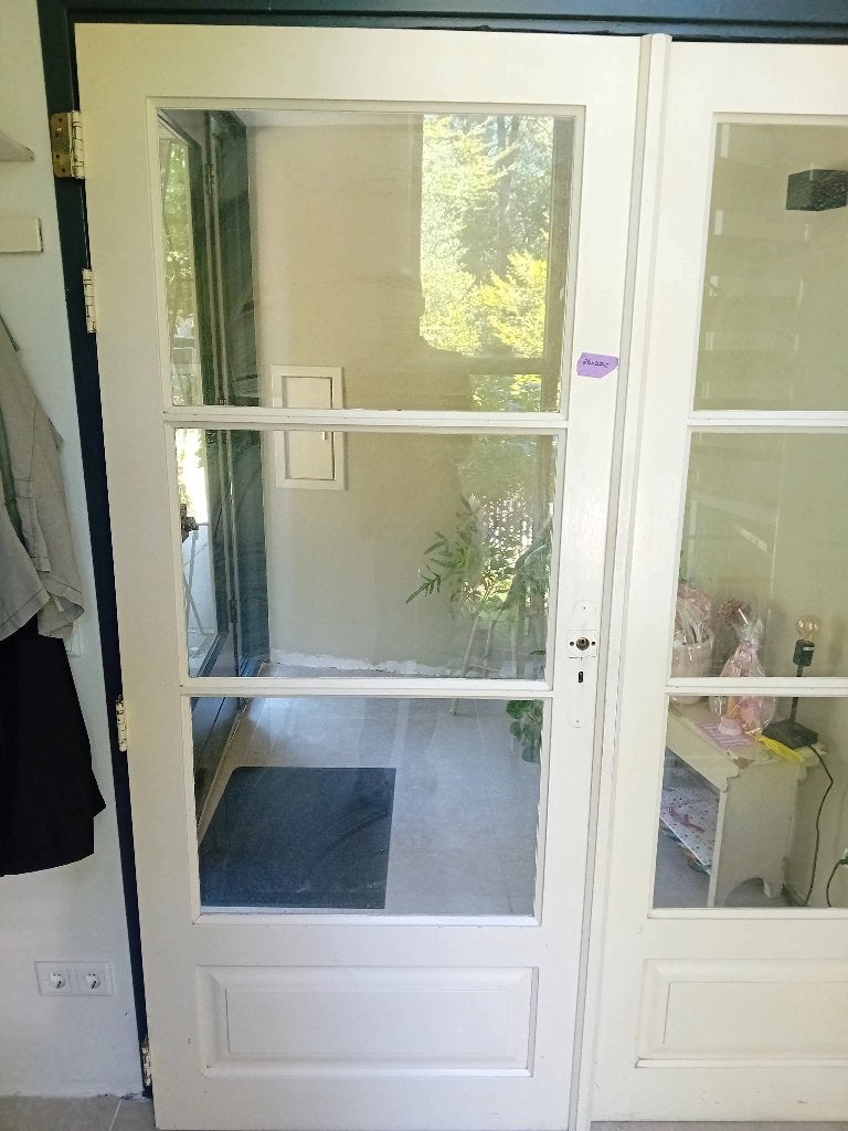 Mooie set openslaande deuren, Doe-het-zelf en Verbouw, Deuren en Horren, Ophalen, Gebruikt, 80 tot 100 cm, Binnendeur