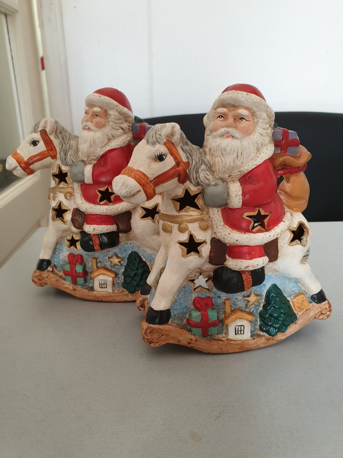 2 kerst waxinelicht houders, Ophalen