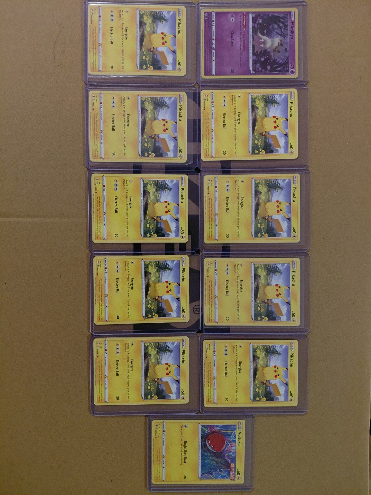 pokemon kaarten in sleeve en toploader, Ophalen