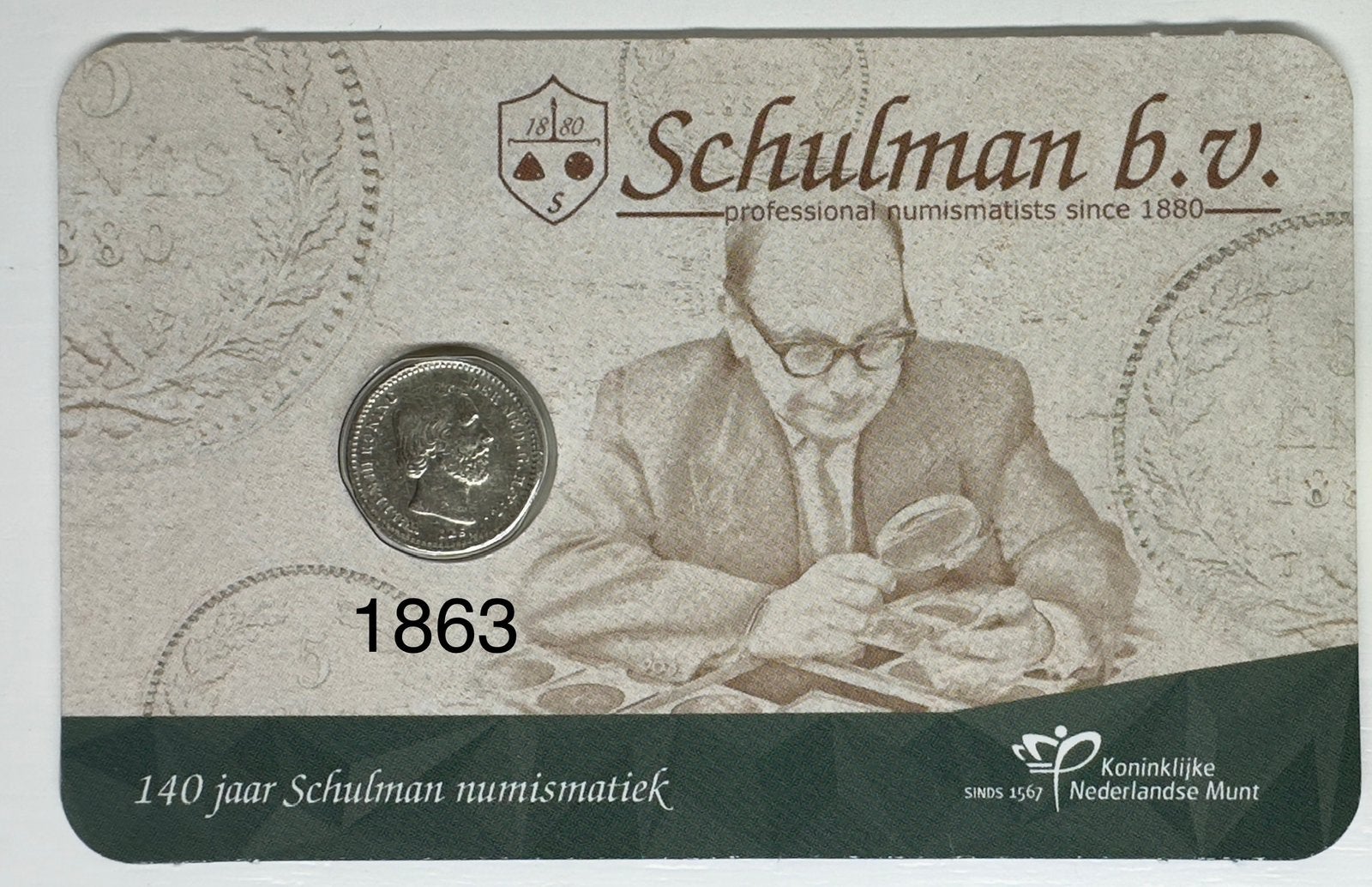 Schulman 1863 Coincard, Ophalen of Verzenden, Koningin Beatrix, Euro's