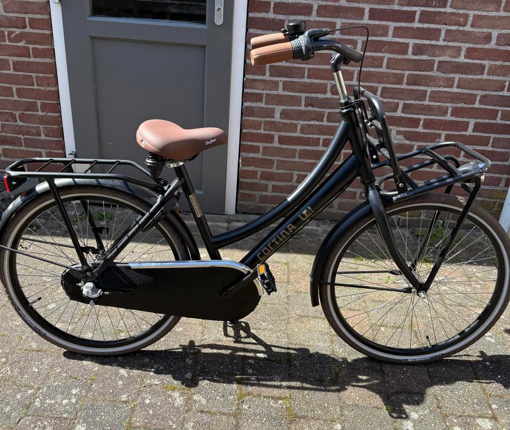 Cortina U4 Transport Mini Jeugdfiets - Jet Black Matt 24 inc, Ophalen, Nieuw, 24 inch