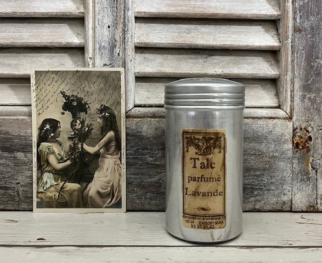 Franse vintage aluminium talkpoeder strooibus, Ophalen of Verzenden