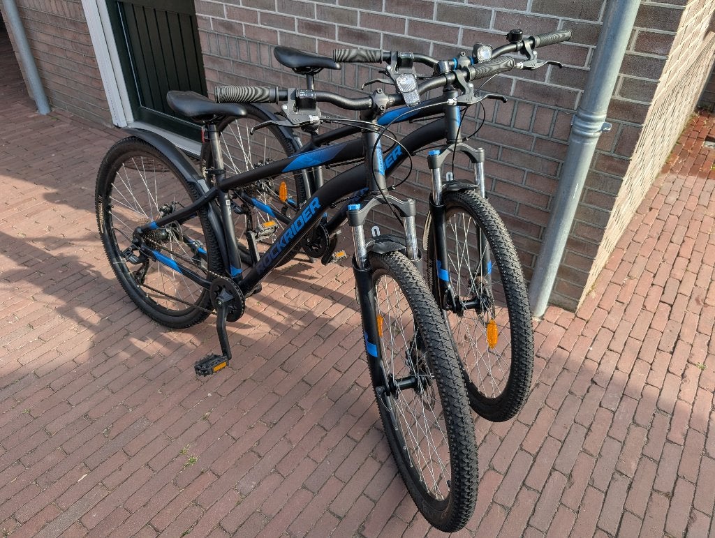 Set van 2 Decathlon Rockrider ST 120 Mountainbikes, Hardtail, Zo goed als nieuw, Schijfrem, Ophalen