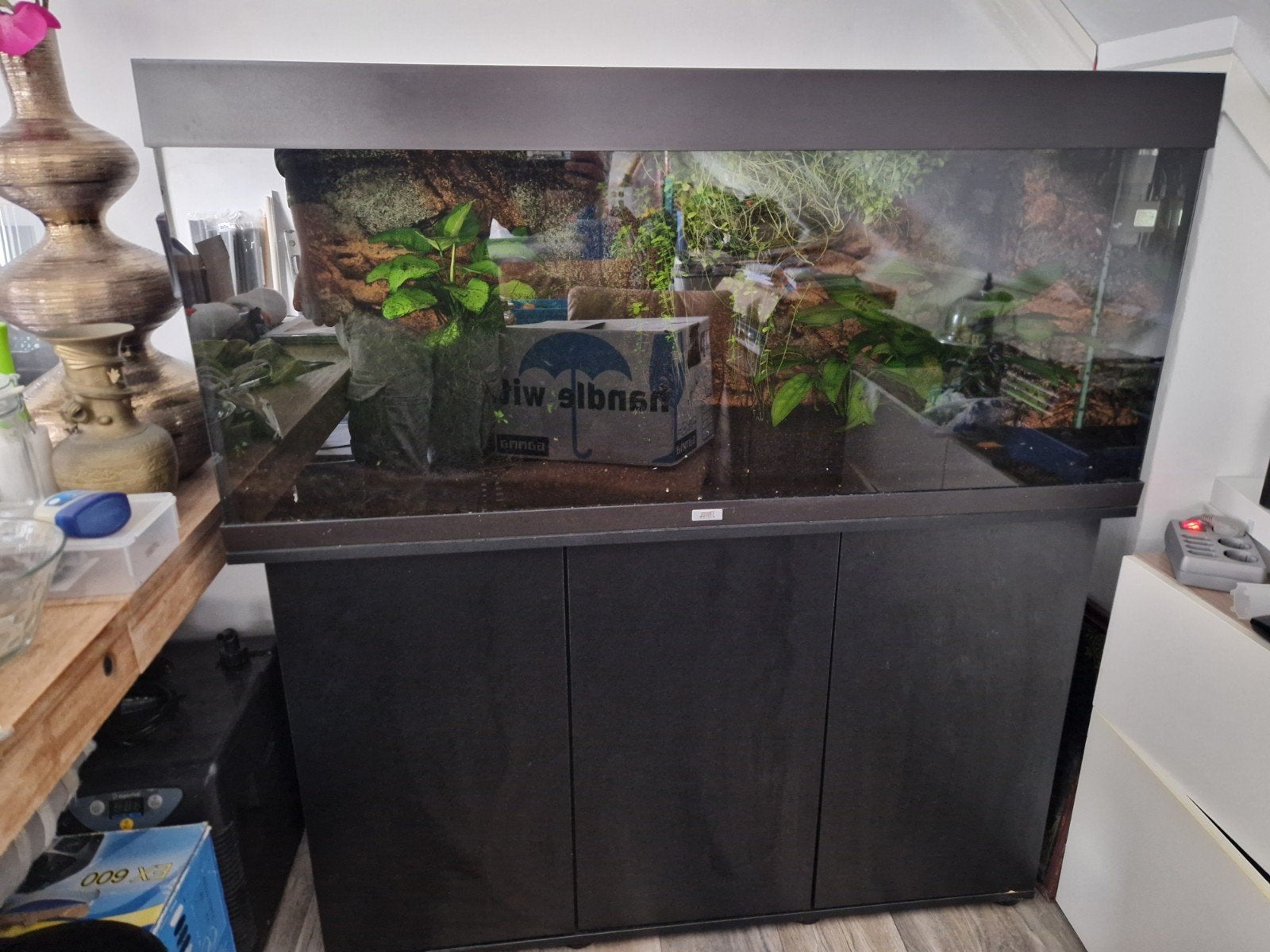 Juwel Rio 240 zoetwater aquarium, Dieren en Toebehoren, Ophalen, Gebruikt, Gevuld zoetwateraquarium, Juwel