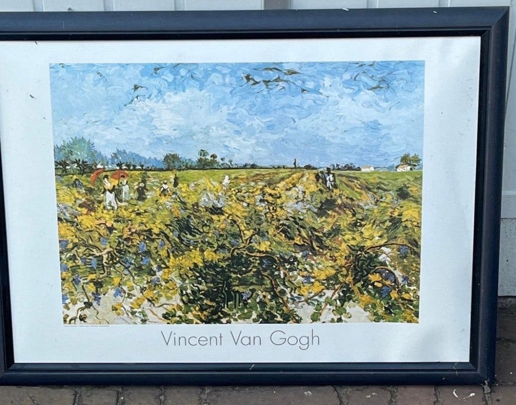 Vincent Van Gogh - De Rode Wijngaard (ingelijste print), Antiek en Kunst, Kunst | Schilderijen | Klassiek, Ophalen, Expressionistisch