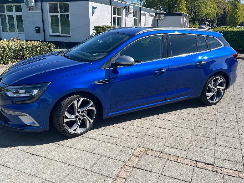 Renault Mégane 1.6 GT Turbo 205 EDC Estate 2018 Blauw, 1618 cc, Zwart, 4 cilinders, Blauw