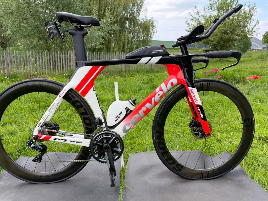 Cervélo P5 Disc Team Sunweb – Dura-Ace Di2 – Quarq – maat 56, Carbon, Zo goed als nieuw, Meer dan 20 versnellingen, Schijfrem