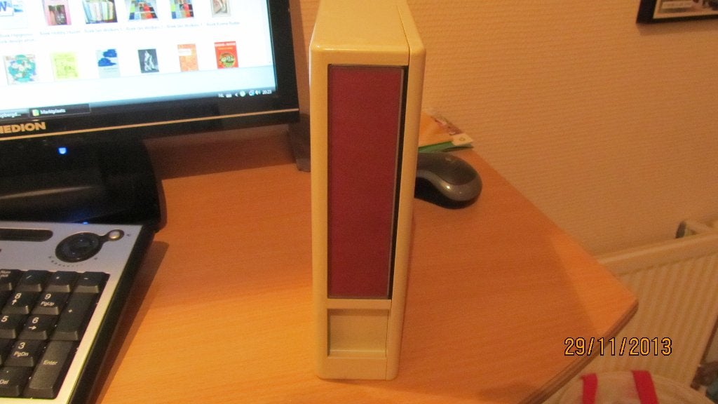 Vintage diskettehouder met diskettes, Abstract, Overige typen, Beige, Ophalen of Verzenden