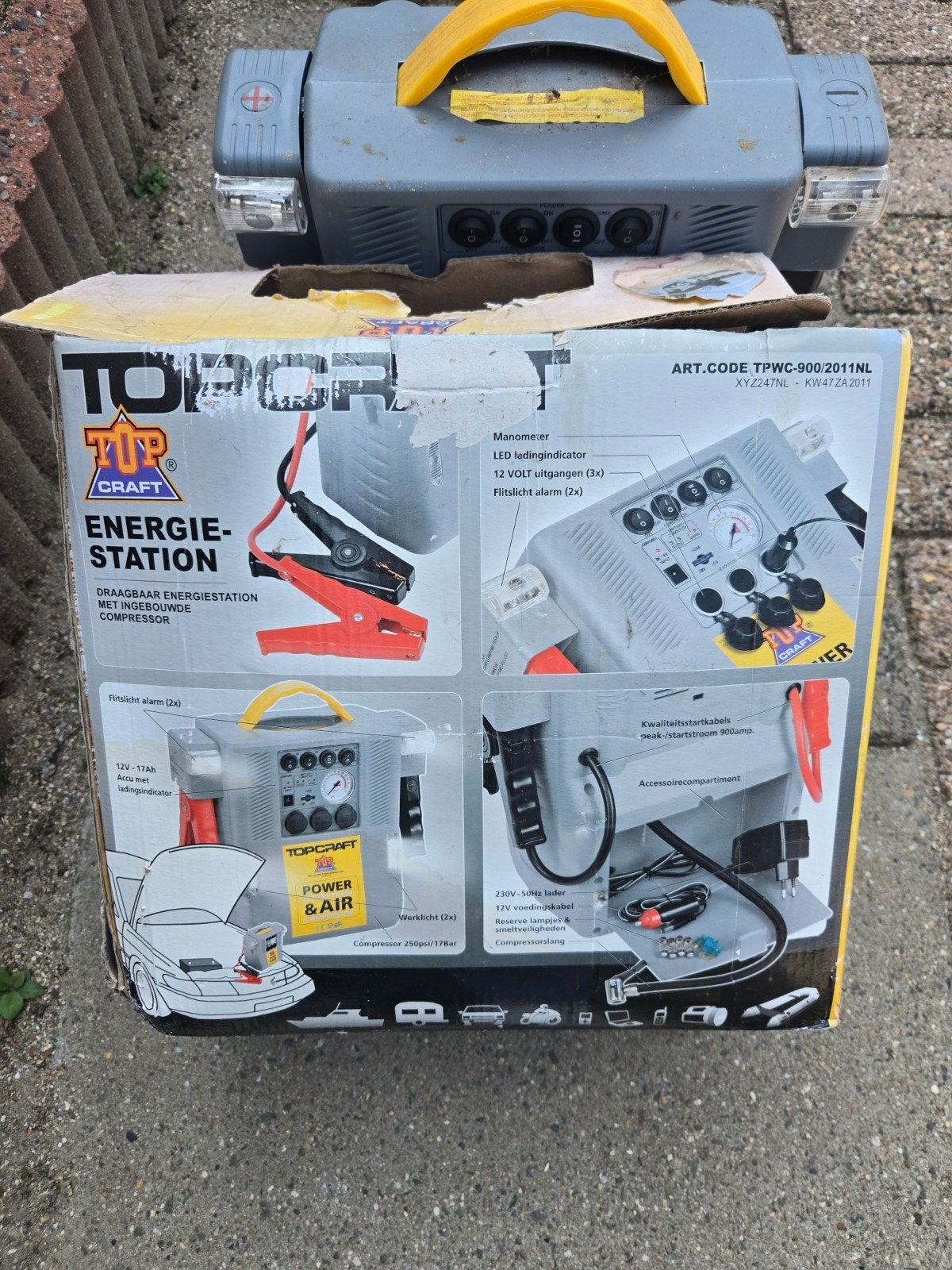 Topcraft Power & Air Energiestation met Compressor, Ophalen of Verzenden, Nieuw