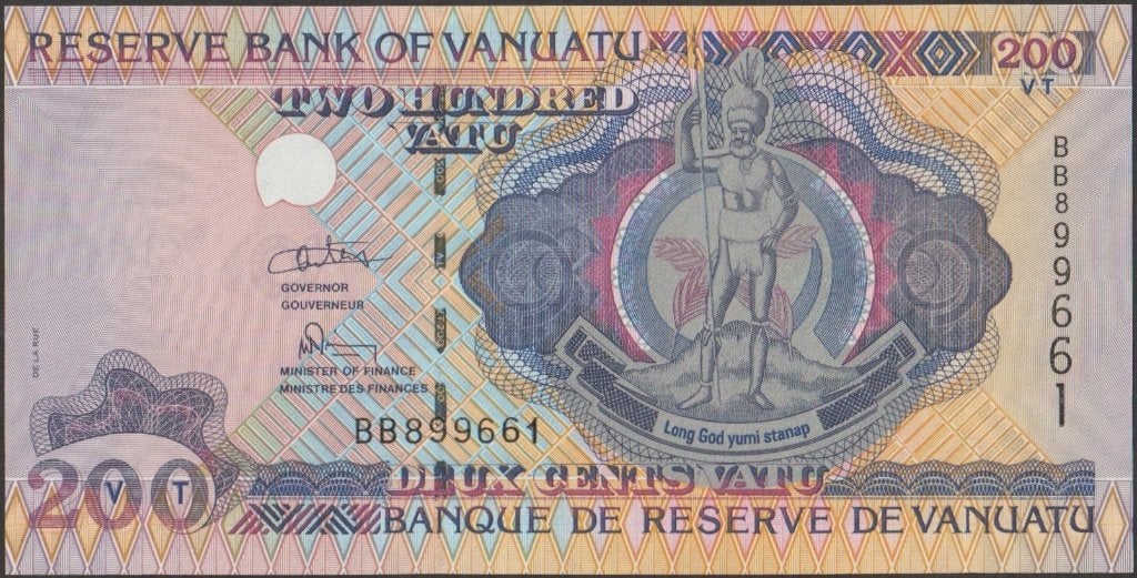 Vanuatu 200 vatu ND(1995) UNC p.8b (# 718), Postzegels en Munten, Bankbiljetten | Oceanië, Verzenden, Los biljet
