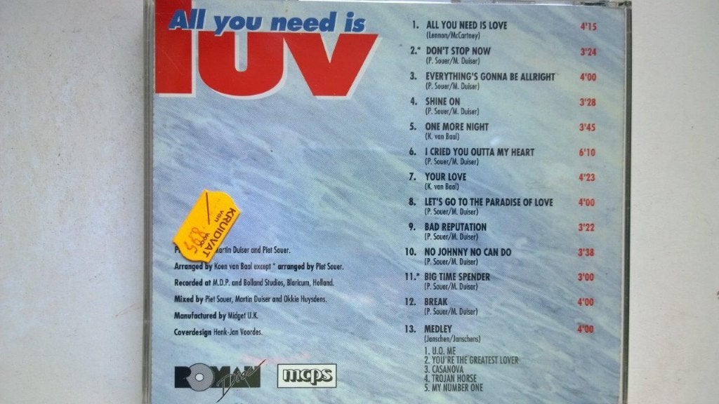 Luv - All You Need Is Luv, Ophalen of Verzenden, Zo goed als nieuw, Pop, Album