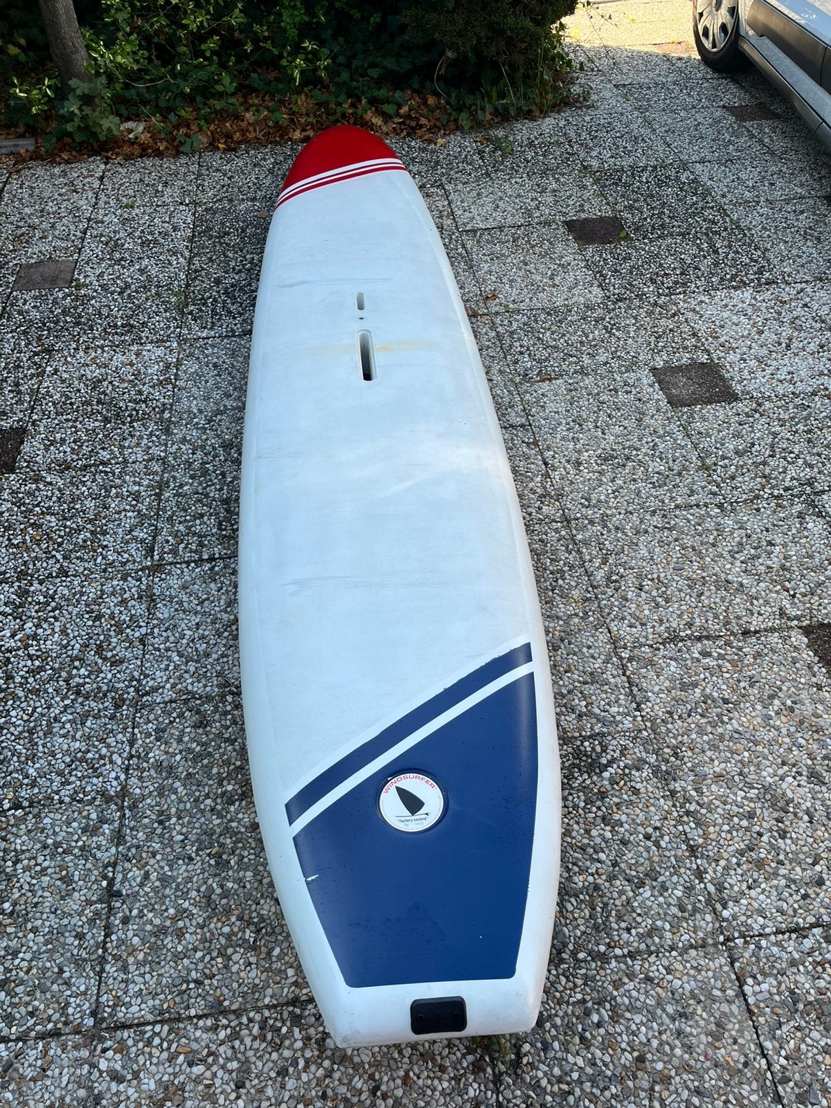Complete Ten Cate windsurfer te koop, Watersport en Boten, Gebruikt, 5 tot 6.5 m², Met mast, 300 cm of meer